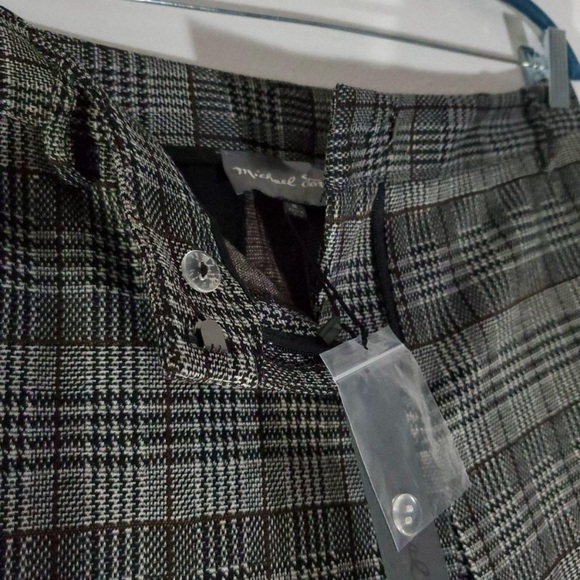 NWT Michael Stars Smart Plaid Ponte Pant S & M - Picture 6 of 8